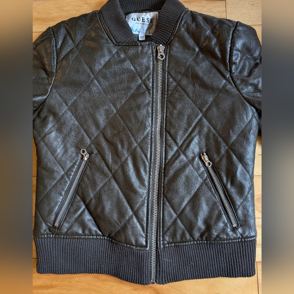 Guess, women's small, bomber jacket, faux leather - Picture 7 of 7